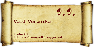 Vald Veronika névjegykártya