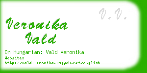 veronika vald business card